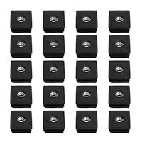 Sevender 20PCS Plastic Furniture Leg Plug Blanking End Caps Insert Plugs for Square
