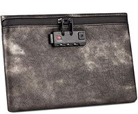 Smell Proof Bags and Container with Lock - Carbon Lined Smell Proof Pouch with Combo Lock - Discreet Locking Travel Bag - Case for Medication, Herbs, Spice, Perfume, Incense (Black)