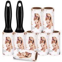 HACHI SHOP Lint Rollers Pet Hair Remover Refills Sticky Tape Roller for Dog Hair Removal, Clothes, Furniture, Carpet (8PCS)