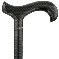 House Flame Derby Walking Cane with Mesh Carbon Fiber Shaft