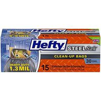 Hefty SteelSak Heavy Duty Trash Bags, 30 Gallon, 15 Count