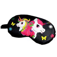 HXINFU Black Eye Mask Unicorn Sleeping Eye Mask For Boys Sleep Mask On Travel