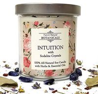 Art of the Root Intuition Pure & Natural Soy Candle 8.5 oz 100% All Natural & Non Toxic with Essential Oils, Herbs & Crystals for Awareness, Insight, Meditation & Precognition Wiccan Pagan Magick