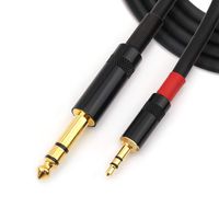 NANYI 3.5mm 1/8Inch Male to 6.35mm 1/4" Male TRS Stereo Audio Interconnect Cable with Zinc Alloy Housing for Mobile Phone, iPod, Laptop, Guitar, and Amplifiers 1.5M/5FT