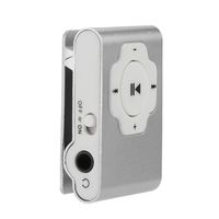 MP3 Player, Tuscom Mini Portable USB MP3 Player Support Micro SD TF Card 32GB, Clip Music Player, MP4 Player, Video/Media/Music Player for Sport and Music Lovers (Silver)