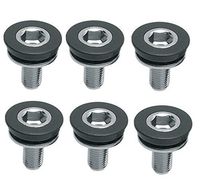BlueSunshine Hex Head Crank Arm Bolts 8mm x 15mm, Pack of 6