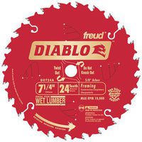 Diablo D0724A 7-1/4" 24T Diablo Circular Saw Framing Blade