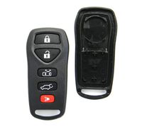 Replacement Case Compatible With 2004-2009 Nissan Quest 6-Button Key Fob Remote (FCC ID: KBRASTU51, P/N: 28268-5Z200)