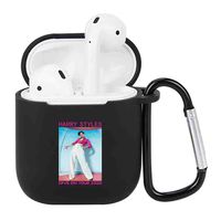 ForUBeauty Harry Styles Airpods Case, Protective TPU Case with Carabiner for AirPods 1/2 Charging Box(H12)