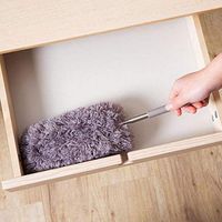 Motonupic Creative Life Telescopic Long Handle Dust Mites Cleaning Household Microfiber Dusting Feather Duster - Brush Auto Skin Touch Radio Anti Sandpaper Feather Screen Pimple Women Du