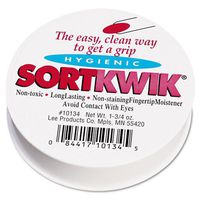 LEE : Sortkwik Fingertip Moistener, 1-3/4-oz. Non-Skid Case -:- Sold as 2 Packs of - 1 - / - Total of 2 Each