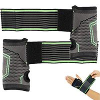 NVTED Hand and Wrist Compression Support Brace, Long Adjustable Splint and Adjustable Compression Strap for Tendonitis, Sport, Bowling, Boxing (XL)
