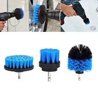 Drill Brush Scrub Brush Drill Attachment Kit - 3Pcs-Drill Powered Cleaning Brush Attachments - Time Saving Cleaning Kit - Great for Cleaning Pool Tile, Flooring, Brick, Ceramic, and Grout with 1 Sponge