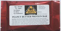 IBC Peanut Butter Protein Bar, (Case of 12 Bars) -- ALWAYS 100% Gluten, Dairy, Soy and Cholesterol FREE -- Vegan and Non-GMO -- 12g Protein - 7g Sugar - 158 Calories