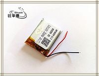 BIHUADE 3.7V 400MAH 602530 Lithium Polymer Li-Po Rechargeable Battery for DIY Mp3 MP4 MP5 GPS