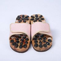 Acupuncture Shoes Massage Shoes Slippers/Stone Massage Slipper/Massage Slipper, meters pink, 38