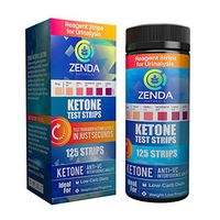 Ketone Strips - Perfect Ketogenic Supplement to Measure Ketones in Urine & Monitor Ketosis for Keto Diet, 125 Urinalysis Test Strips