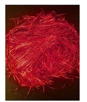 merry*kitschmas Twinkle Trim, Red Metallic Tinsel Shred Basket Filler.75 Ounce