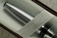 Cross Black Accented Compact Lamina Dalton with Extremely Polished and Ribbed Barrel Tuxedo Key Chain Fob/Lanyard/Wallet/Purse Pen.