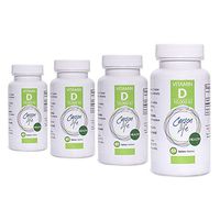 CARSON LIFE Vitamin D 10,000 IU Tablets 4 Pack - Excellent Supplement for Vitamin D Deficiency - Helps Strengthen Bones, Teeth and Immune System - 240 Servings - Made in The USA