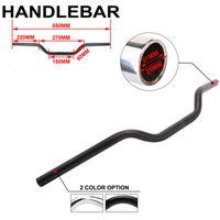 Motorcycle 1" Drag Tracker Handlebar - Black Handlebars Universal Hand Bars For Harley Sportster XL 883 1200 Bobber Custom Chopper Softail Dyna Euro Style