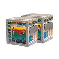 CanDo Twin-Pak Exercise Band, Silver, 100 Yard
