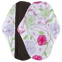 Hot Sale! Mama Cloth for Women,WYTong Ladies 2Pcs Bamboo Cloth Pads/ Washable Menstrual Pad / Reusable Sanitary Pad (White, L)