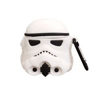 UR Sunshine AirPods Case, Star Wars Soldier Hero Shape Soft Silicone Case Cover Protective Skin for AirPods1&2-White Soldier