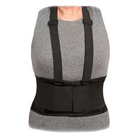 Advanced Orthopaedics Industrial Safety Back Support, Black, Medium