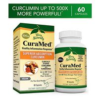 Terry Naturally CuraMed 500 mg Vegan - 60 Capsules - Superior Absorption BCM-95 Curcumin Supplement, Promotes Healthy Inflammation Response - Non-GMO, Gluten-Free, Halal - 60 Servings