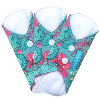 Charlie Banana 3 Feminine Pads, Liner Floriana, 0.2 Pound