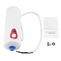 6500W Mini Electric Instant Water Heater Temperature Control Tankless Shower Hot Water System for Bathroom Kitchen 220V(White)