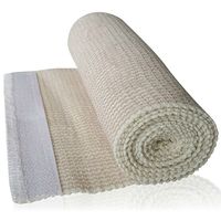 HGP Cotton Elastic Bandages 2 Pack - Self Adhesive Latex Free Wrap – Hook & Loop at Both Ends - Extra Wide 6 inch X 15 Feet Long - Precise Compression with No Clips or Tape for Knee Leg or Ankle 