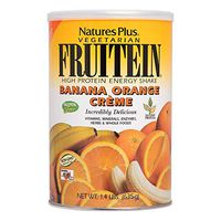 NaturesPlus Fruitein Banana Orange Crème High Protein Energy Shake - 2.8 lbs, Vegetarian Powder - Vitamins, Minerals, Enzymes, Herbs & Whole Foods - Non-GMO, Gluten-Free - 37 Servings