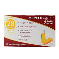 Advocate Safety Lancets 28 Grams x 1.8 mm 200 Bx 20Bx pcs, Case of 20