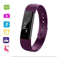 Atmeyol Fitness Tracker, Activity Tracker Watch with Heart Rate Monitor, Waterproof Smart Fitness Band with Step Counter, Calorie Counter, Pedometer Watch for Kids Women & Men(Purple)