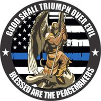 St. Michael Good Shall Triumph - 4 inch Laptop Phone Sticker