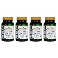 Swanson Green White & Black Tea Complex 200/200/200 Milligrams 60 Capsules (4 Pack)