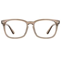 TIJN Blue Light Blocking Glasses Women Men Vintage Square Nerd Computer Glasses Anti Eyestrain (Wheat)