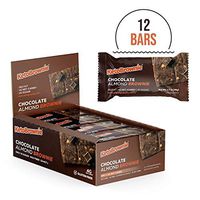 Chocolate Almond Keto Bars (12-Count) | Delicious Soft & Chewy Chocolate Keto Snacks | Brain Boosting C8 MCTs | 16g Healthy Fats | 4g Net-Carbs | 2g Sugar | Ketogenic | Low-Carb | Diabetic Friendly
