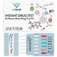 (10 Pack) EZ LEVEL 5 Panel Urine Multi Drug Test Kit Marijuana (THC) Cocaine (COC) Opiate (OPI) Amphetamine (AMP) Ecstasy (MDMA)