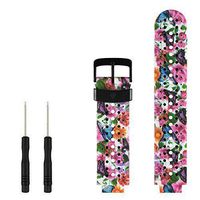 Tkasing Replacement Silicone Smart Wrist Watch Accessory Band Strap for Garmin Forerunner 220/230/235/620/630, (1R)