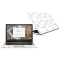 MightySkins Skin Compatible with HP Chromebook 13 G1 13.3" (2018) - Paper Flowers | Protective, Durable, and Unique Vinyl Decal wrap Cover | Easy to Apply, Remove, and Change Styles | Made in The USA