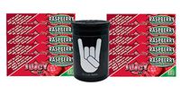 Herb Airtight Container Fresh Kettle with Juicy Jay's Raspberry 1.25 Flavored Hemp Rolling Papers 10 Count DC Crafts Nation- Metal