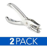Swingline 1 Hole Punch, Hole Puncher, 5 Sheet Punch Capacity, Classic, Chrome (A7074005), Pack of 2