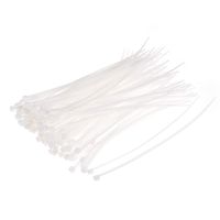 uxcell Cable Zip Ties 5 x 0.07 Inch Self-Locking Nylon Tie Wraps White 300pcs