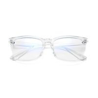 BOURYO Computer Blue Light Blocking Glasses for Women Classic Square Frame Anti Blue Ray Computer Game Eyewear(Clear)