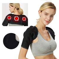 Self-Heating Shoulder Pad, Magnetic Protector for Back Therapy Pain Relief Unisex Reusable Shoulder Keep Warm,L