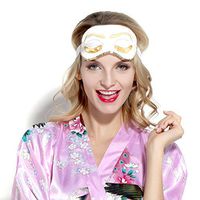 BABEYOND Sleeping Eye Mask for Women Cute Eye Mask Sleeping Beauty Eye Mask Eye Cover Mask Sleep Mask (White)