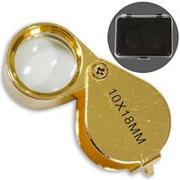 ToolUSA 10x Gold Jeweler's Loupe: MG-21510